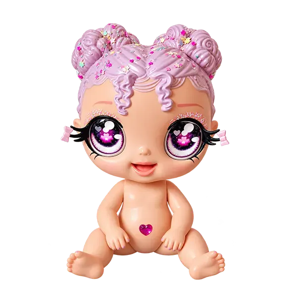 MGA’S Glitter BABYZ Lila Wildboom Baby Doll