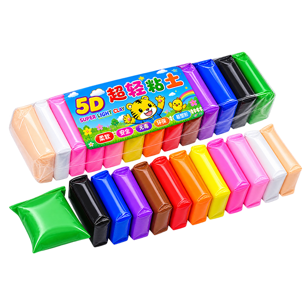 Pack of 3 Color Air Dry Clay Craft Kit for Kids - DIY Foam Modeling Clay Set with Tools | Winter Gifts | Toys & Games for Boys & Girls Ages 4-12