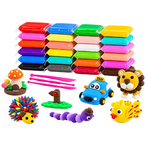 Pack of 3 Color Air Dry Clay Craft Kit for Kids - DIY Foam Modeling Clay Set with Tools | Winter Gifts | Toys & Games for Boys & Girls Ages 4-12