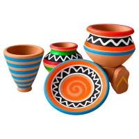 Clay Pottery Toys For Kids| Mitti Kay Bartan| Clay Toys For Girls For Cooking Activity