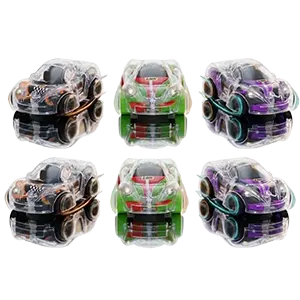 Passion Facing Sports Car Speed Clear Miniature Pull Back Plastic Toy Car Vehicle