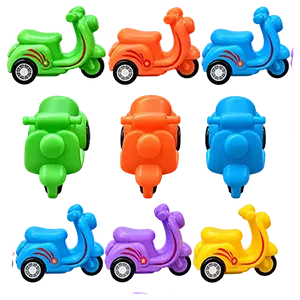 Pack of 5 Mini Vespa Motor Bike Toy For Kids
