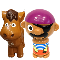 Branded pirate toy for collection