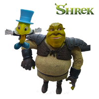Shrek and Walt Disney Character
