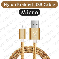 Micro Nylon Braided Usb Data Cable Fast Charging Charger Cable