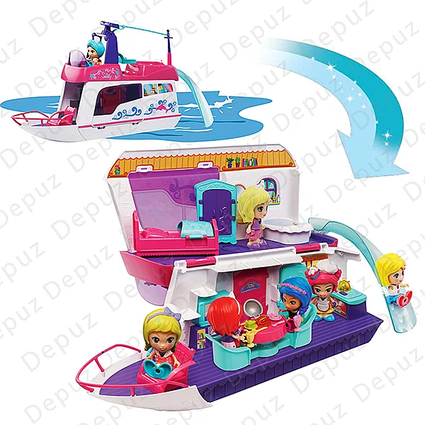 Flipsies Sandy's House and Ocean Cruiser Doll House Branded New from UK - VTech
