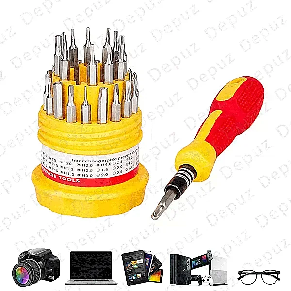 31 in 1 Multifunctional Batch of Head Screwdriver Set Small Hand Combination Tools Kit