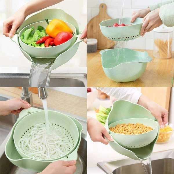 Multi Purpose Plastic Drain Basket kitchen Strainer Food